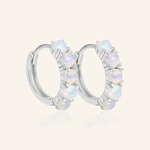 Lumi Opal Hoops - Love Estella