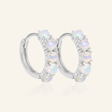 Lumi Opal Hoops - Love Estella
