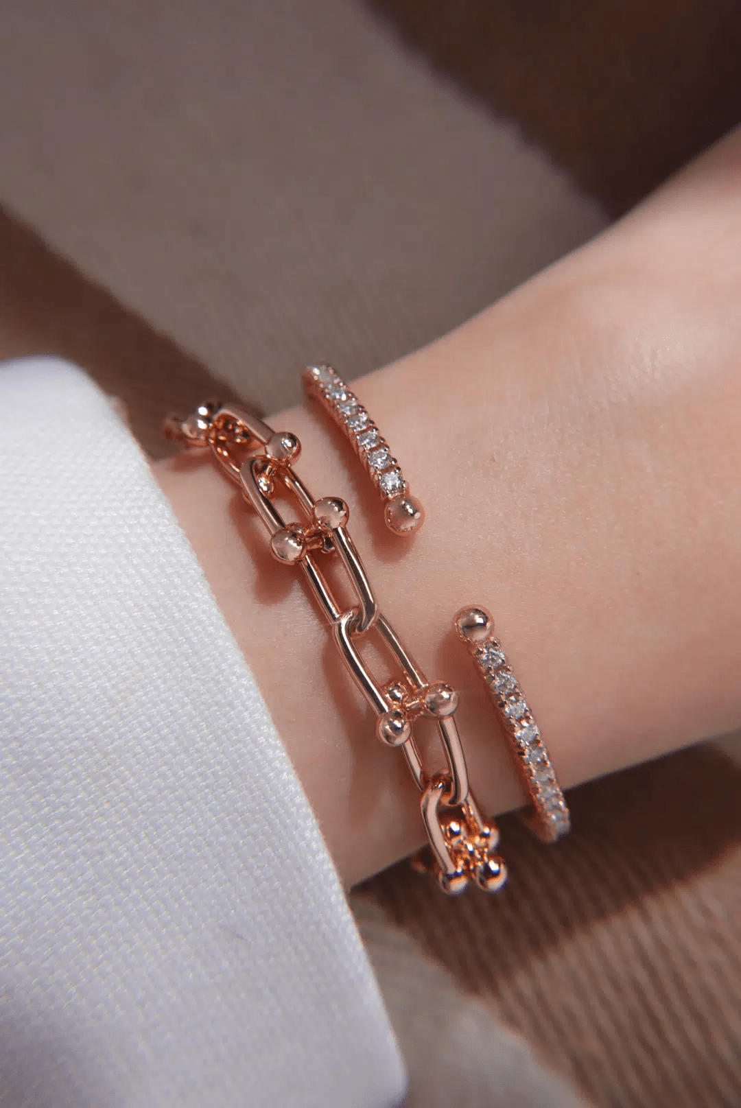 Lumina Moissanite Cuff by Elate - Love Estella