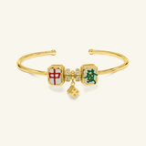 Mahjong Cuff (White Jade) - Love Estella
