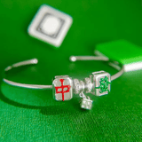 Mahjong Cuff (White Jade) - Love Estella