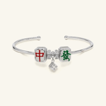 Mahjong Cuff (White Jade) - Love Estella