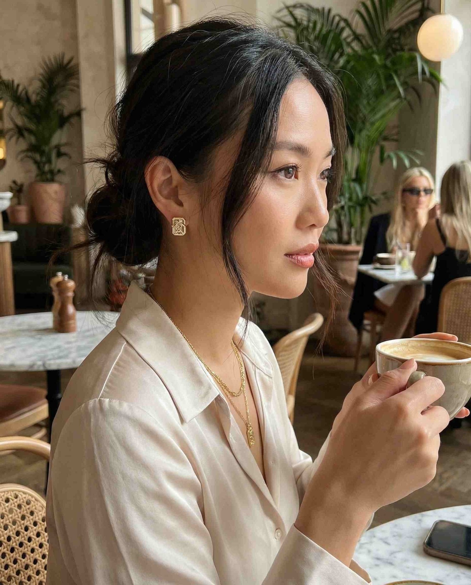 Mahjong Studs (White Topaz) - Love Estella