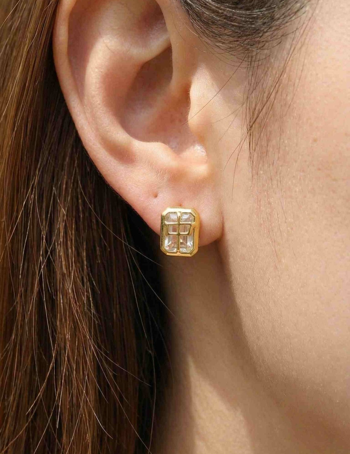 Mahjong Studs (White Topaz) - Love Estella