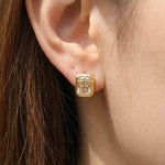 Mahjong Studs (White Topaz) - Love Estella