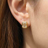 Mahjong Studs (White Topaz) - Love Estella