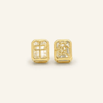 Mahjong Studs (White Topaz) - Love Estella