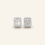Mahjong Studs (White Topaz) - Love Estella