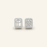 Mahjong Studs (White Topaz) - Love Estella