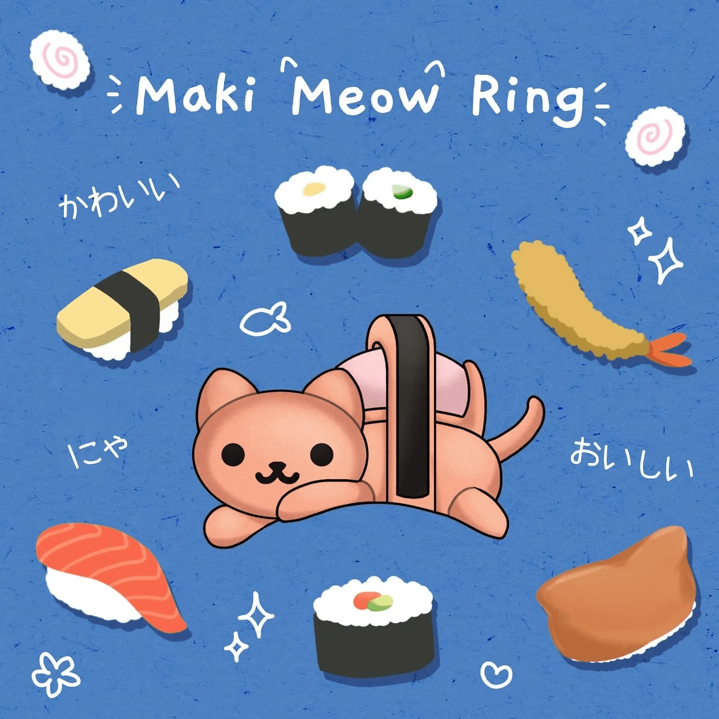 Maki Meow Sushi Ring - Love Estella