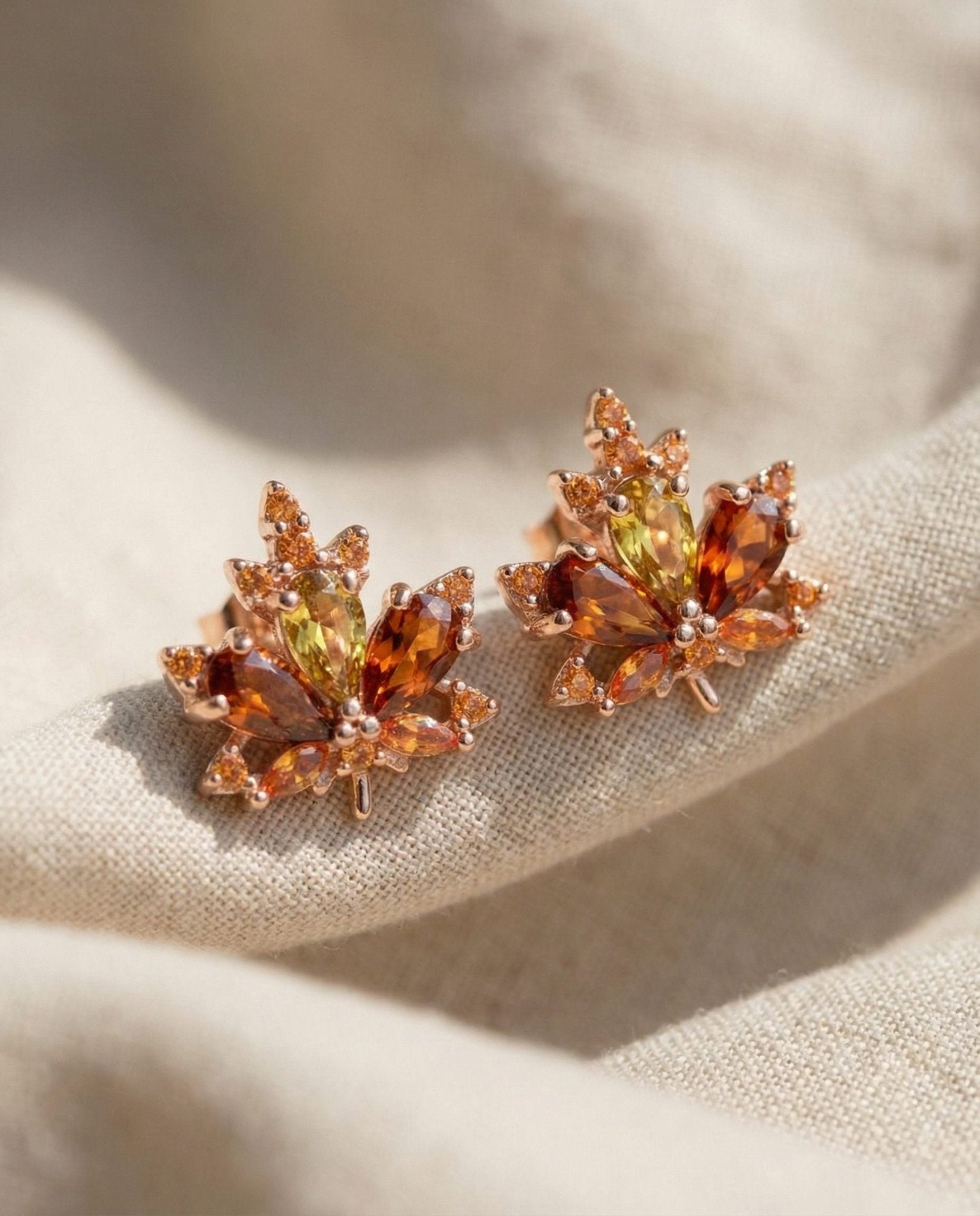 Maple Studs (Amber) - Love Estella