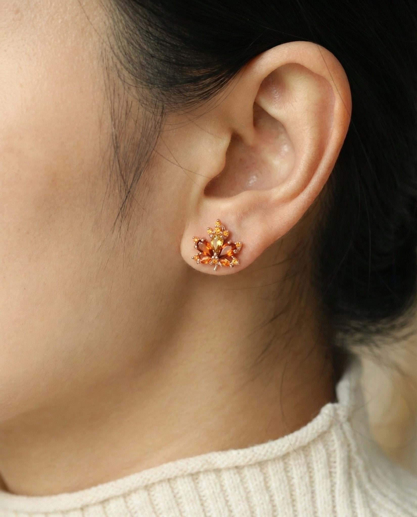 Maple Studs (Amber) - Love Estella