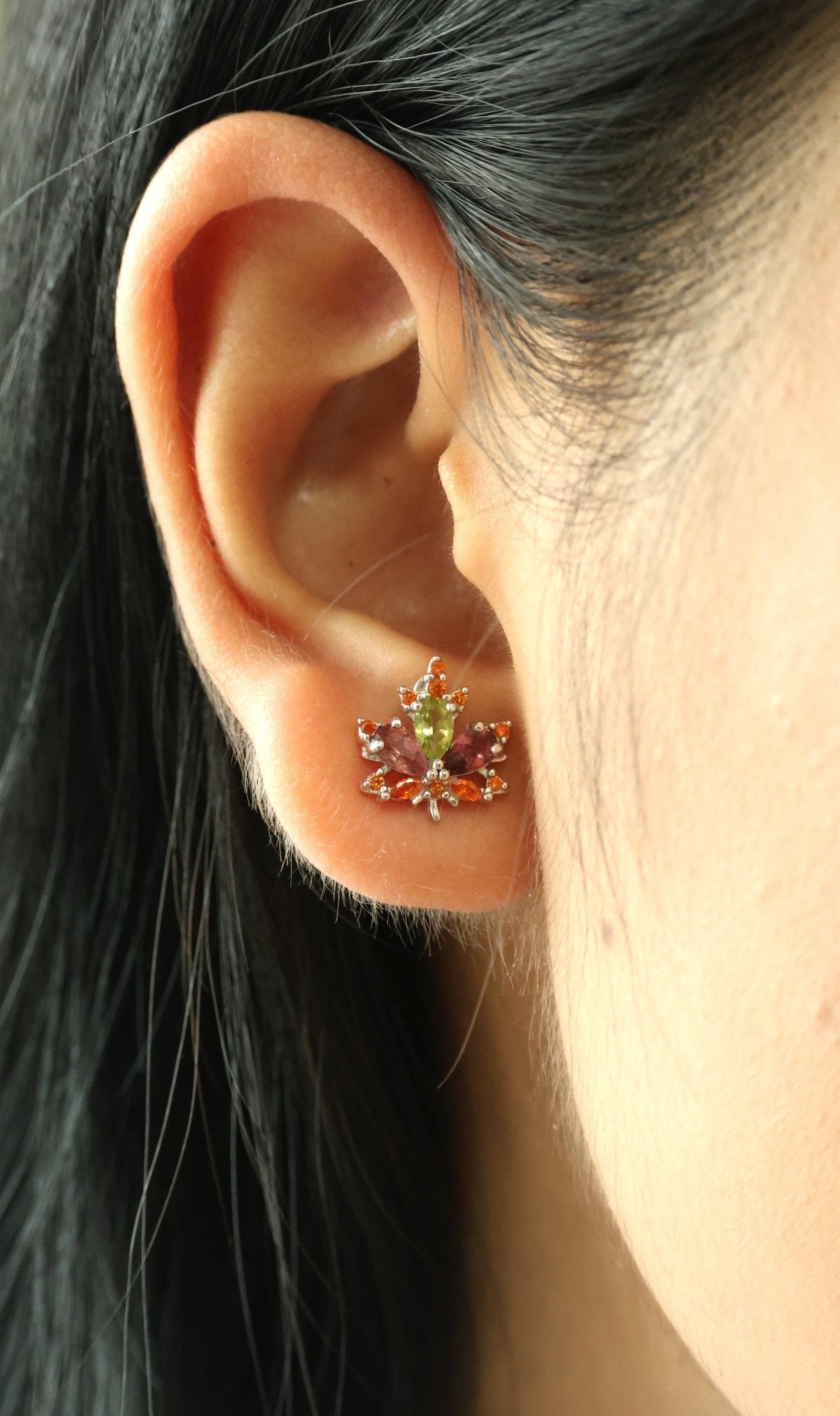 Maple Studs (Rosé Leaf) - Love Estella