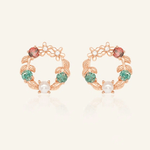 Mistletoe Wreath Studs - Love Estella