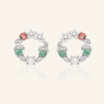 Mistletoe Wreath Studs - Love Estella
