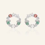 Mistletoe Wreath Studs - Love Estella