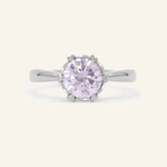 One Carat Lilac Moissanite Ring - Love Estella