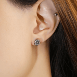 One Carat Mystic Moissanite Bezel Studs - Love Estella