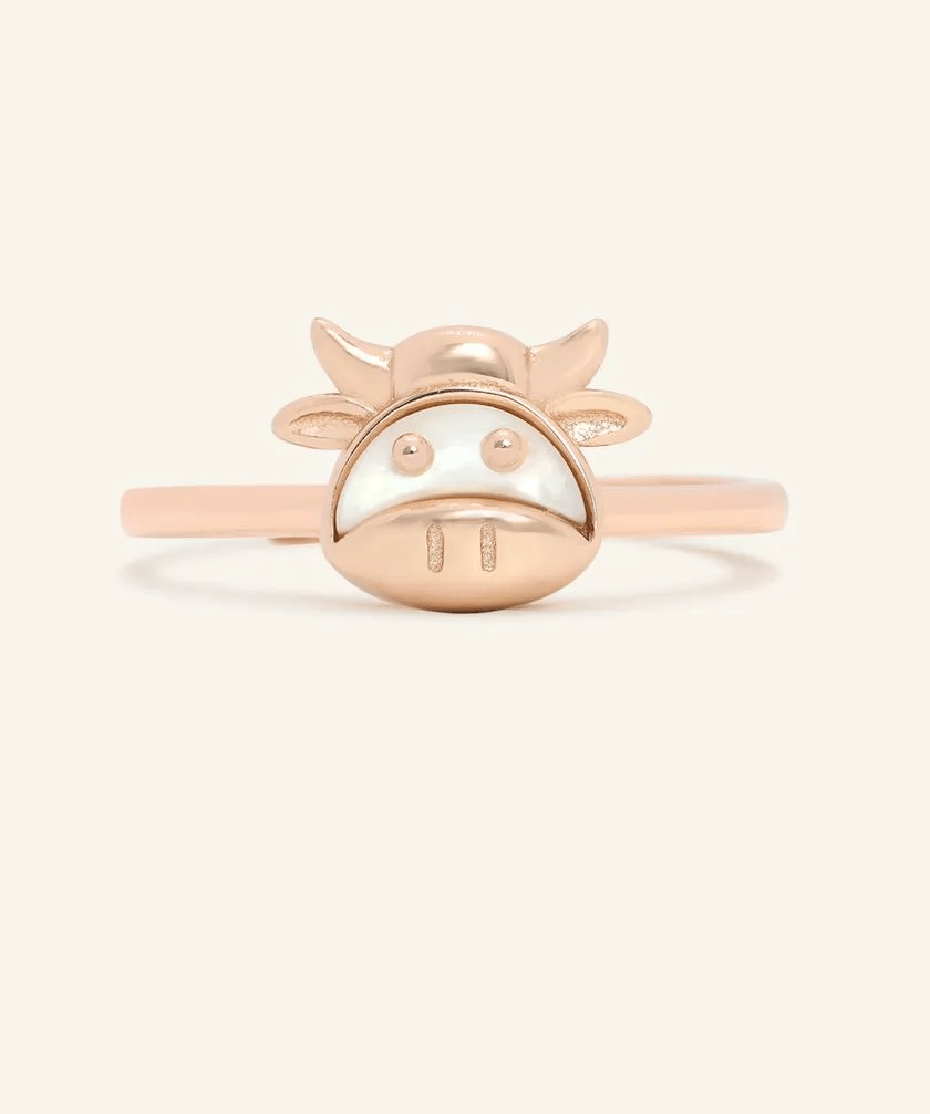 Ox Zodiac MOP Ring - Love Estella