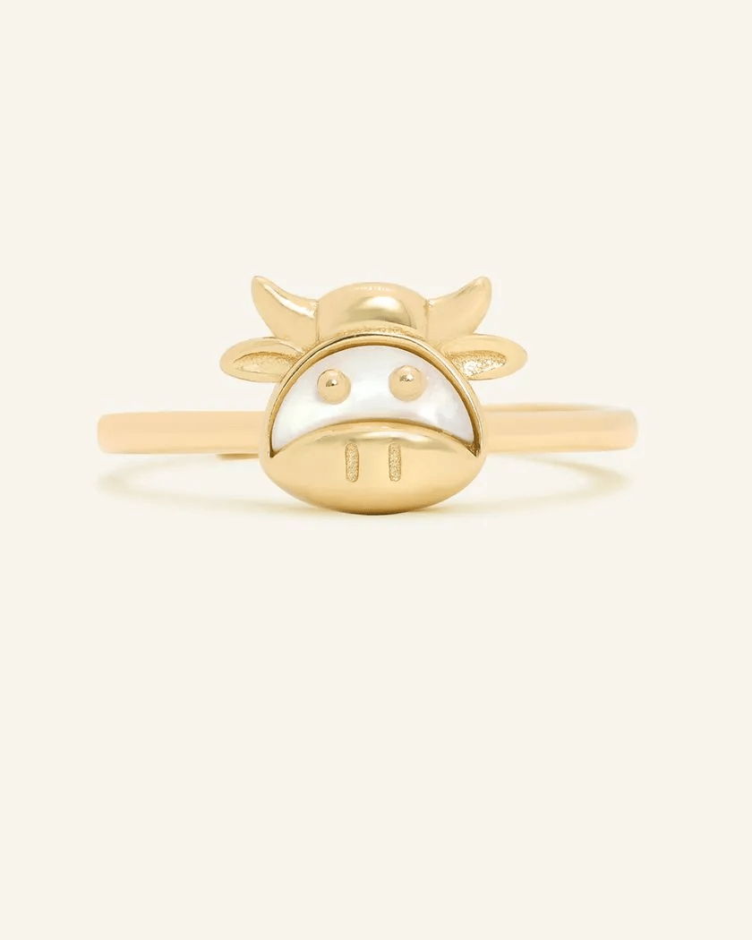 Ox Zodiac MOP Ring - Love Estella