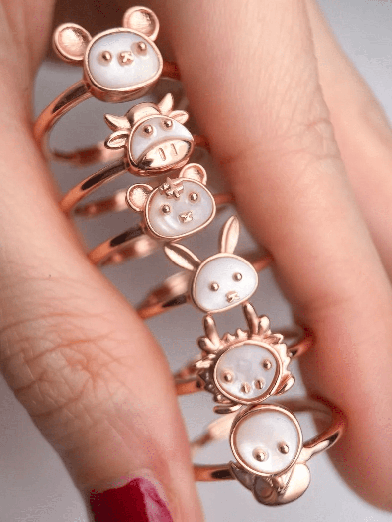 Ox Zodiac MOP Ring - Love Estella