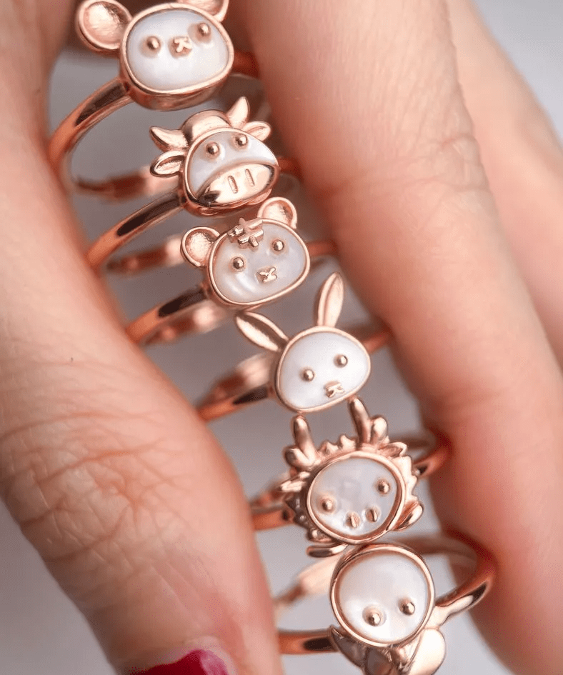 Ox Zodiac MOP Ring - Love Estella