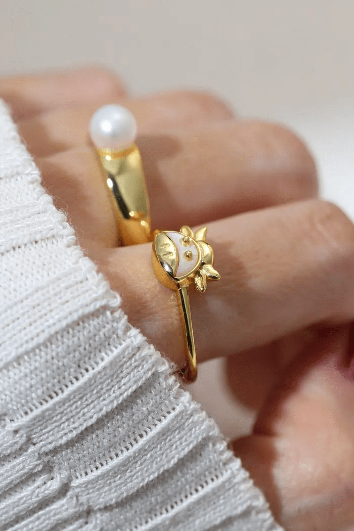 Ox Zodiac MOP Ring - Love Estella