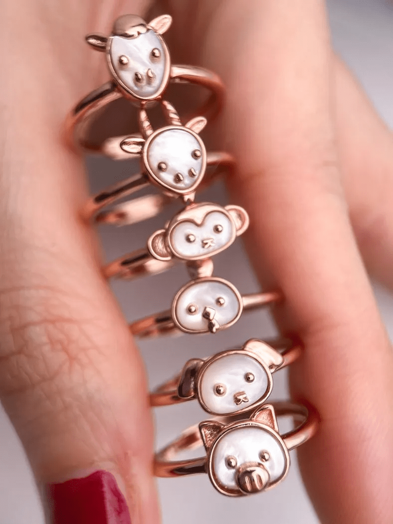 Ox Zodiac MOP Ring - Love Estella