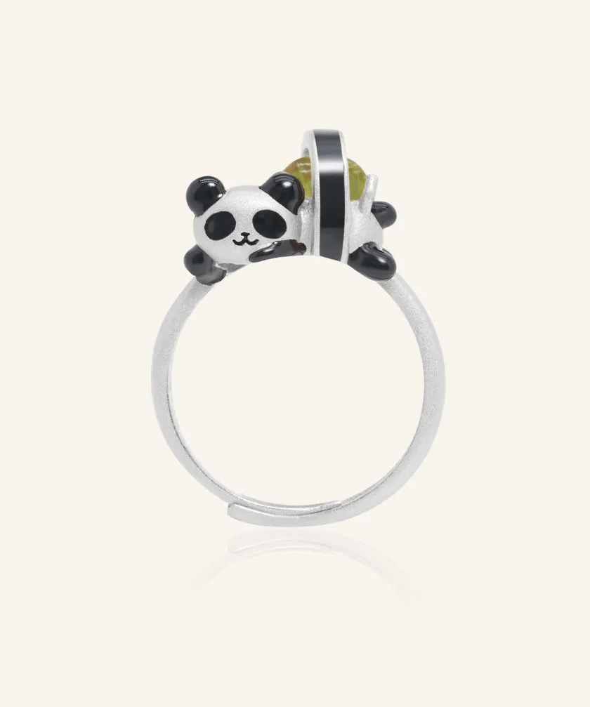 Panda Sushi Roll Ring (Peridot) - Love Estella