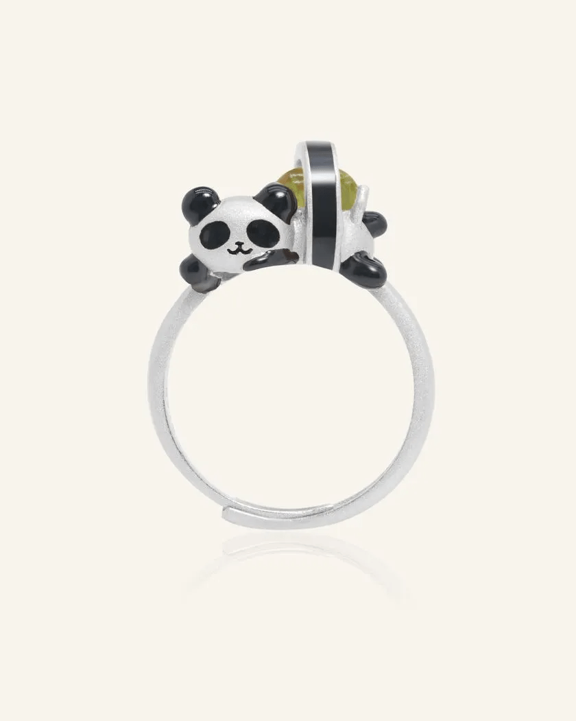 Panda Sushi Roll Ring (Peridot) - Love Estella