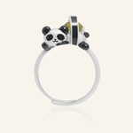 Panda Sushi Roll Ring (Peridot) - Love Estella