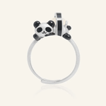 Panda Sushi Roll Ring (White Jade) - Love Estella