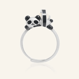 Panda Sushi Roll Ring (White Jade) - Love Estella