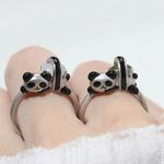 Panda Sushi Roll Ring (White Jade) - Love Estella