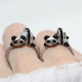 Panda Sushi Roll Ring (White Jade) - Love Estella