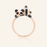 Panda Sushi Roll Ring (White Jade) - Love Estella