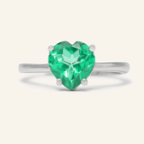 Paraiba Topaz Heart Ring - Love Estella