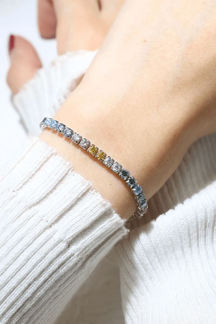 Pastel Moissanite Tennis Bracelet - Love Estella