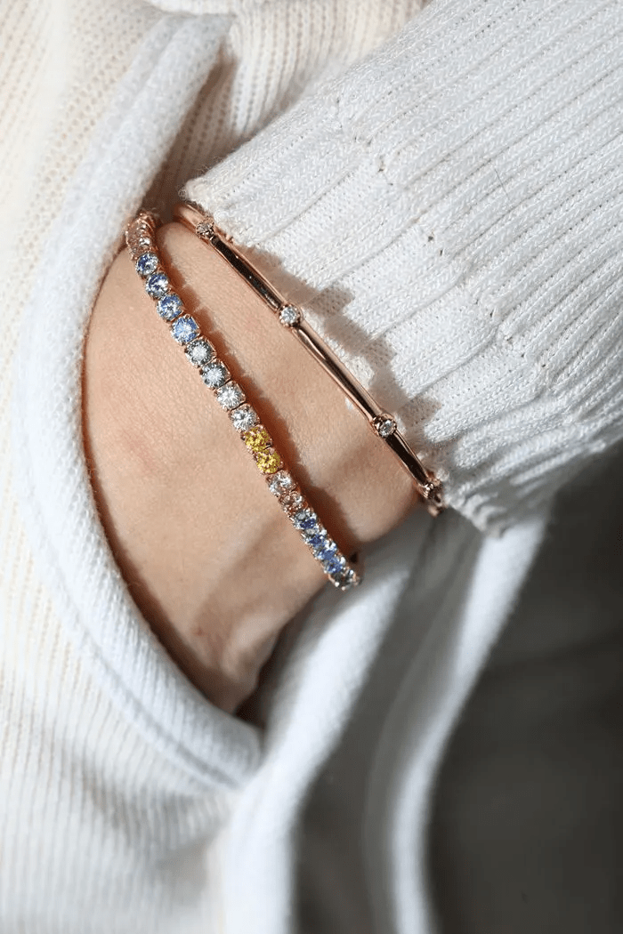 Pastel Moissanite Tennis Bracelet - Love Estella