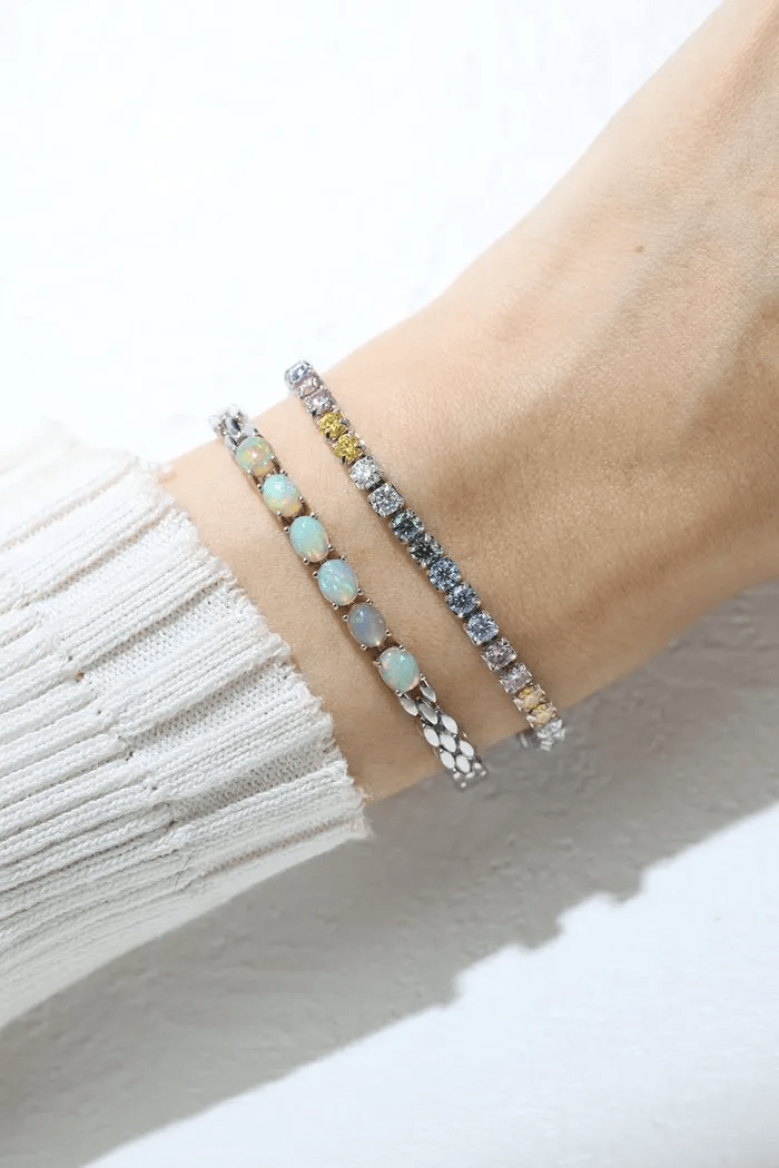 Pastel Moissanite Tennis Bracelet - Love Estella