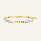 Pastel Moissanite Tennis Bracelet - Love Estella