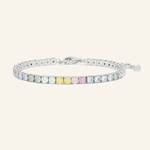 Pastel Moissanite Tennis Bracelet - Love Estella