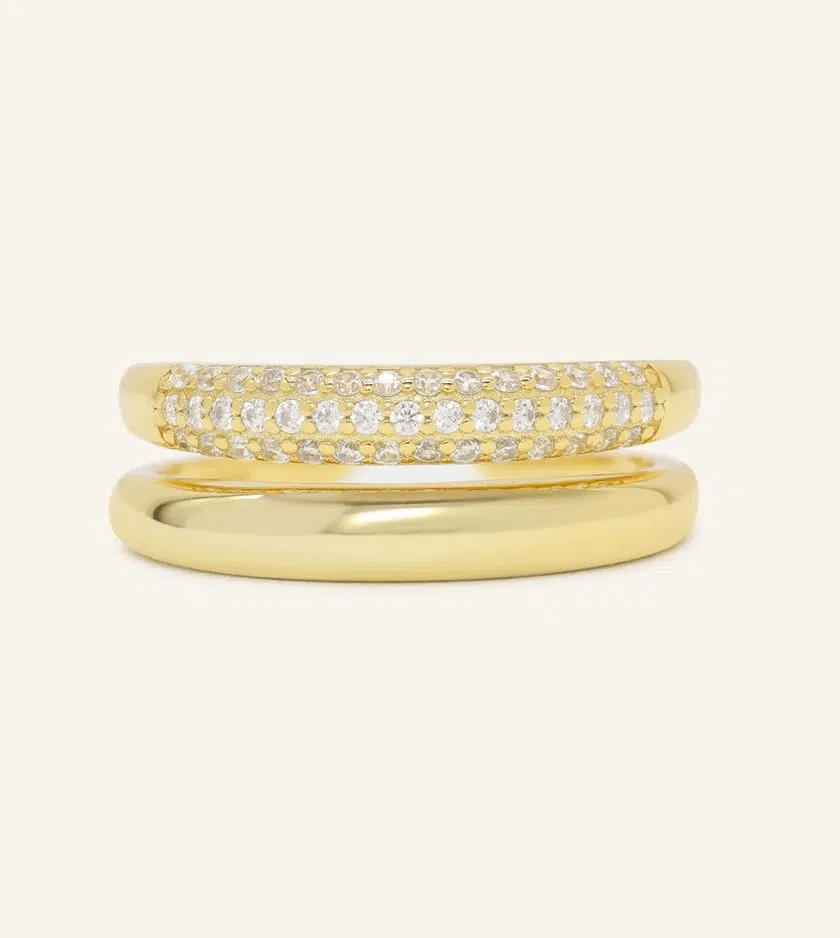 Pave Pair Ring by Elate - Love Estella