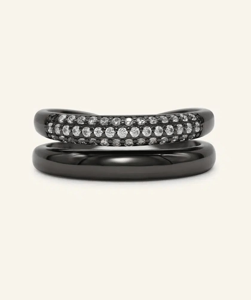 Pave Pair Ring by Elate - Love Estella