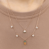 Peach Blossoming Layered Necklace - Love Estella
