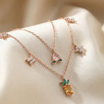 Peach Blossoming Layered Necklace - Love Estella