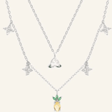 Peach Blossoming Layered Necklace - Love Estella