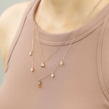 Peach Blossoming Layered Necklace - Love Estella