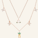 Peach Blossoming Layered Necklace - Love Estella