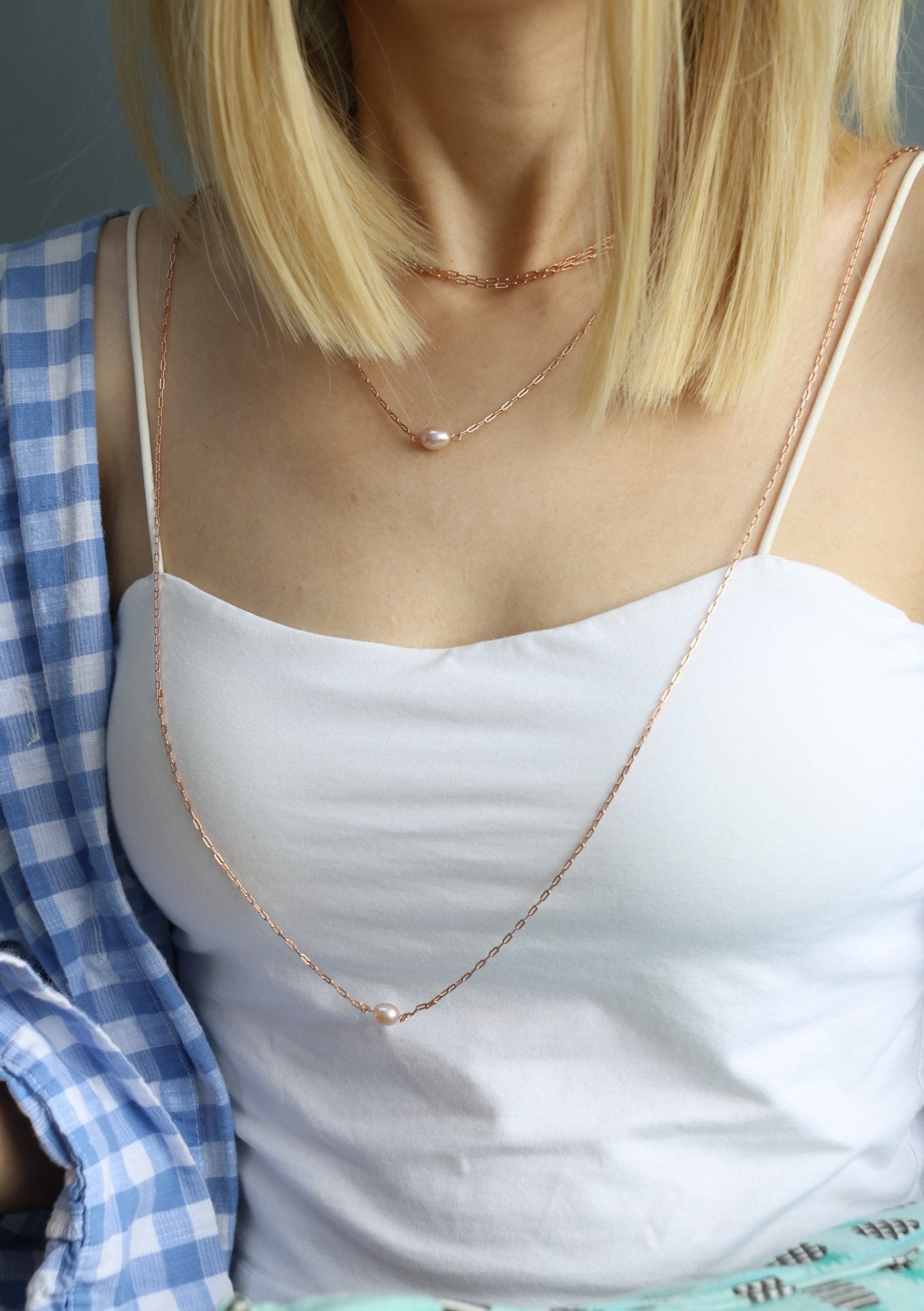 Pearl Layering Necklace - Love Estella